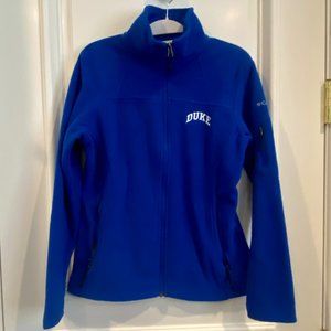 Royal Blue Duke University Columbia Fleece Zip Up Size S